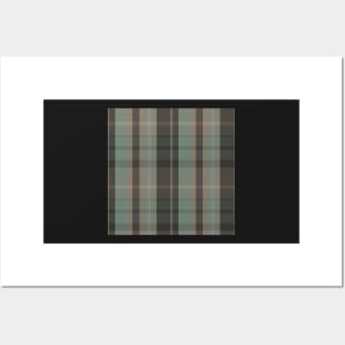 Dark Academia Aesthetic Conall 2 Hand Drawn Textured Plaid Pattern Posters and Art